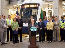 Helping to Kick Off Sound Transit Service in Seattle