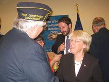 Speaking with Northwest Washington Veterans at the Mt. Vernon Clinic Opening