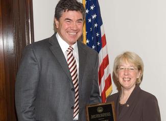 Receiving the Esther Steraniw Memorial Award